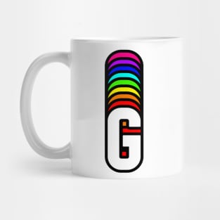 Rainbow Letter, G Mug